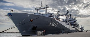 Åbent skib på flådefartøjer