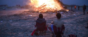 Våd Sankt Hans aften på Sønderstrand