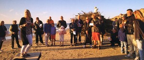 Skt. Hans bål på stranden i Kandestederne