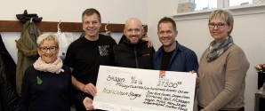 Endnu en flot donation til Caféen for Kræftramte