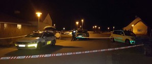 Politiet massivt til stede på Mjølnersvej OPD.