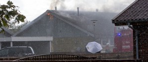 Lyn slog ned i hus på Koralbanke