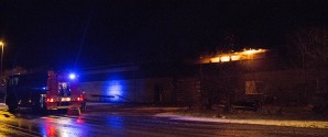 Brand i industribygning på Buttervej