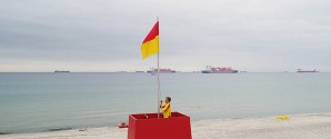 Livredderne er klar til at passe på badegæsterne på Sønderstrand