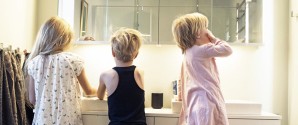 Vi bader ikke i penge på badeværelset