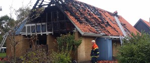 Voldsom brand på Hybenvej