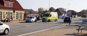 Cyklist ramt af bil i Ålbæk