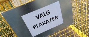 Du kan aflevere indsamlede valgplakater på genbrugspladserne