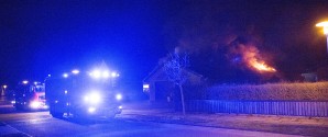 Voldsom brand i villa på Peter Andersens Vej