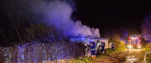 Brand i bygning på Silvervej