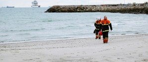 På jagt efter forurening på Sønderstrand