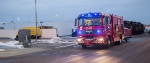 Diesel spild på vejen