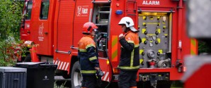 Brand i skovbunden i Ålbæk