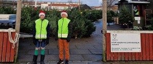 Spejdernes juletræssalg på Markvej 62 går strålende