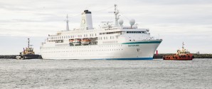 To krydstogtskibe på vej mod Skagen