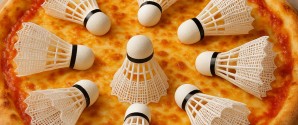Familiebadminton og pizza