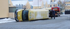 Trafikuheld på havnen