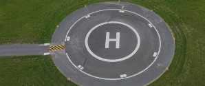 Midlertidig helikopterlandingsplads i Ålbæk