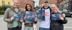 Elever fra Frederikshavn Handelsskole spreder gode nyheder