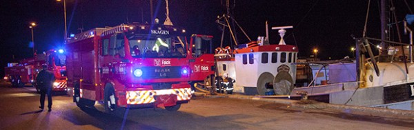 Røgudvikling på Strandby kutter