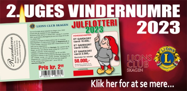 Lions julelotteri: Se denne uges vindernumre her