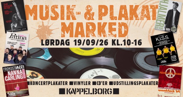 Musik- og plakatmarked på Kappelborg