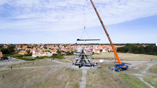 Vippearm monteret igen