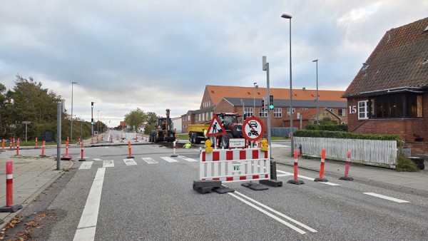 Udskiftning af fjernvarmerør lukker kryds ved Skagen Skole i efterårsferien