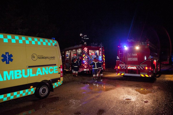 Skorstensbrand på Vesterklit