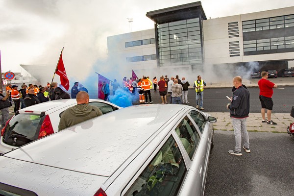 Havnearbejdere mødte op hos FF