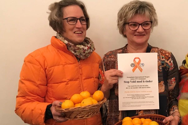 Soroptimister farver verden orange