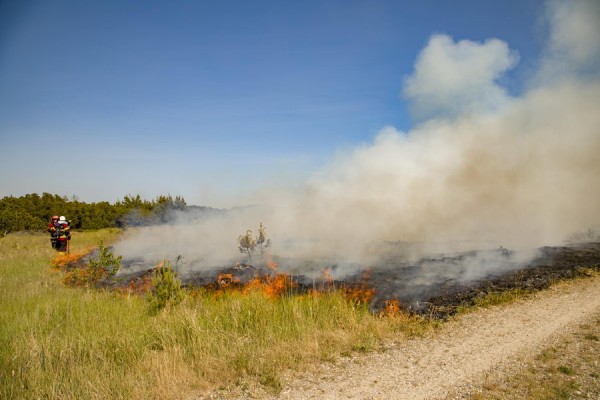 Naturbrand på Hulsig Hede