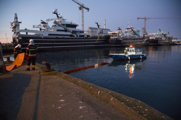 Olieforurening i havnen