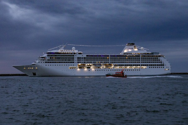 Seven Seas Mariner på sit første besøg i Skagen