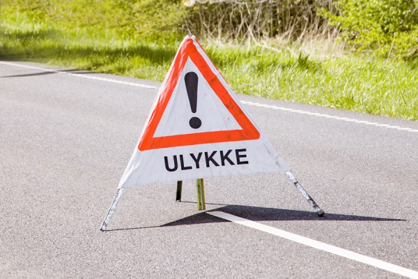 Uheld: Kø i begge retninger