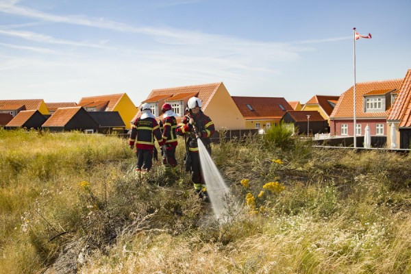 Naturbrand ved Lille Skagen efter brug af ukrudtsbrænder