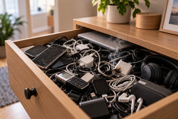 Brandfare i skuffen: Gemmer du også gammel elektronik?