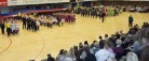 Gymnastikopvisning  i hallen på lørdag