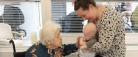 Babysalmesang på Plejecenteret blev en succes