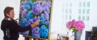 Lokal blomstermaler udstiller i Vilde Vaser