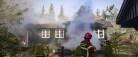 Brand i sommerhus  i Bunken