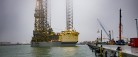 Første boreplatform repareres på Skagen havn