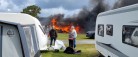 Campingvogn udbrændte totalt