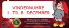 Lions Julelotteri: Samlede vindernumre 1-8 december