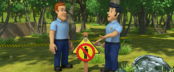 Der er adgang forbudt for folk fra rummet i animationsfilmen Brandmand Sam: Besøg fra Rummet. Nyt for børn og nyt fra rummet