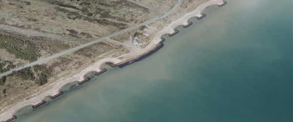 Mere end to kilometer af Skagens kyst fodres med sand Mere end to kilometer af Skagens kyst fodres med sand