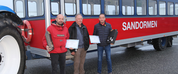 Toni Jespersen, Hans Nielsen og Christian B. Hjermitslev. Toni og Christian fik Årets Hæderspris