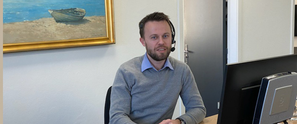 Afdelingsdirektør i Skagen, Mads Andersen. Nordjyske Bank advarer
