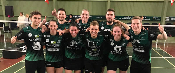 Badmintonligaen: VEB slutter på førstepladsen i grundspillet Badmintonligaen: VEB slutter på førstepladsen i grundspillet