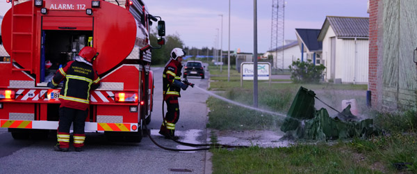 Container brand på Niels Bohrs Vej Container brand på Niels Bohrs Vej